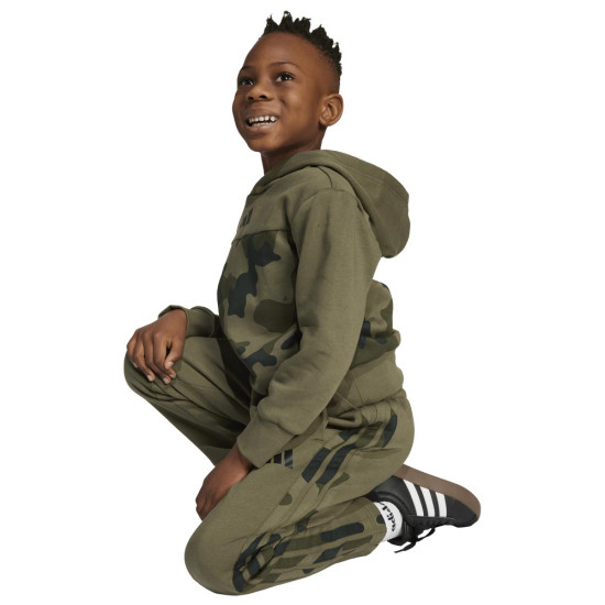 Adidas Παιδικές φόρμες σετ Seasonal Essentials Camo Fleece Jogger Set